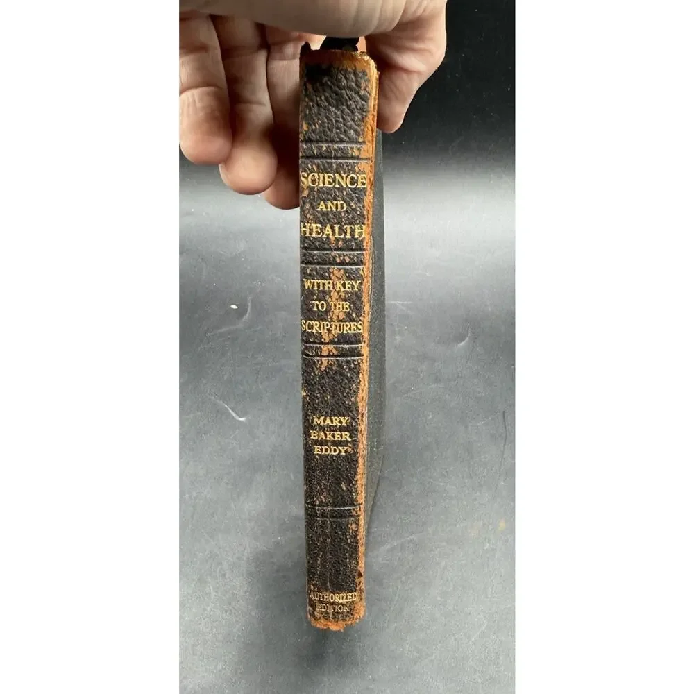 Mary Baker Eddy 1906 Science & Health With Key To The Scriptures Leather Signed!